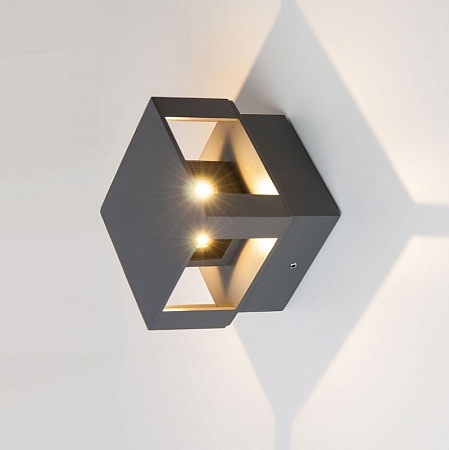 Пылевлагозащи&amp;lt;wbr&amp;gt;щенный светодиодный светильник с поворотным механизмом tellus ip65  графит Lussole Universal 1606 TECHNO LED - фото