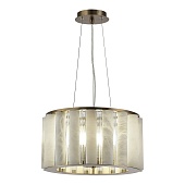 Светильник подвесной ST-Luce Бронза, Прозрачный/Белый алебастр E14 6*40W SL1516.303.06