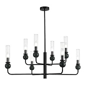 Светильник подвесной ST-Luce черный/прозрачный E14 8*40W SL1244.403.08