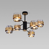 Потолочный светильник Eurosvet 70127/6 черный/дымчатый