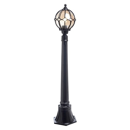 Светильник садово-парковый Feron PL3801  круглый на стену вверх 60W 230V E27, черный - фото