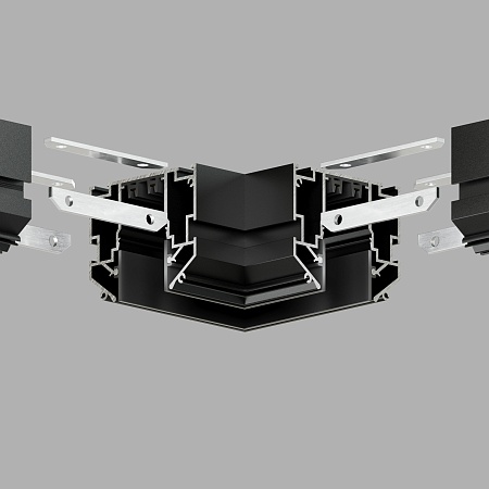 TR2026-BK Угловой элемент 90° трека SMART ONE, алюминий, черный - фото