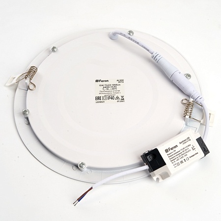 Светодиодный светильник Feron AL500 встраиваемый 15W 6400K белый - фото