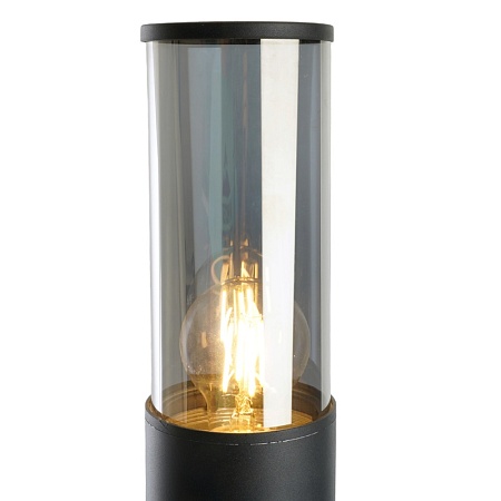 Светильник садово-парковый Feron DH1305, столб,  E27 230V, черный - фото