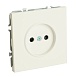 Розетка 1-местная с защитной шторкой (механизм), STEKKER, б/з, 250В, 16А, серия Эмили, RST16-5109-01 , белый фарфор, soft touch - фото