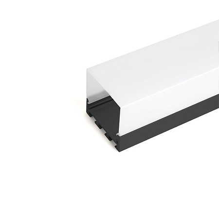 Профиль  накладной 42х45мм, алюминиевый, черный, 2м, CAB268 - фото