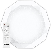 Светодиодный управляемый светильник накладной Feron AL5200 DIAMOND тарелка 36W 3000К-6000K белый
