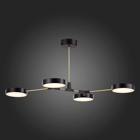 Светильник потолочный Черный, Латунь/Черный LED 4*10W SLE6004-402-04 - фото