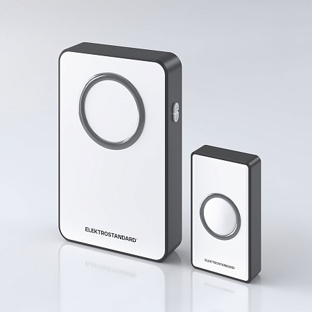 Звонок беспроводной 38M IP20 DBQ27M WL Белый/Чёрный Elektrostandard - фото