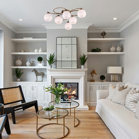 Потолочный светильник Eurosvet 30144/6 античная бронза - фото