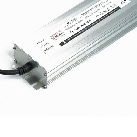 Трансформатор электронный для светодиодной ленты 400W 24V 245*77*41мм  IP67 (драйвер), LB007 FERON - фото