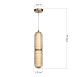 Светильник подвесной ST-Luce латунь/Шампань LED 1*22W 4000K SL6144.303.01 - фото
