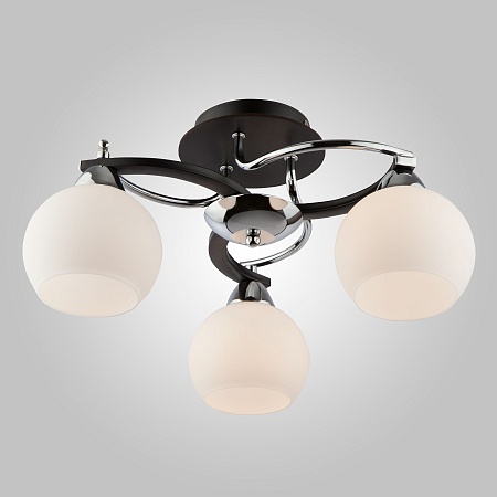 Потолочный светильник Eurosvet 9654/3 хром/черный - фото