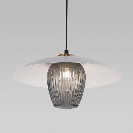 Подвесной светильник Eurosvet 50259/1 белый/дымчатый - фото