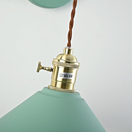 Бра С Подвесным Плафоном Braid Wall Green Imperiumloft 181875-26 - фото