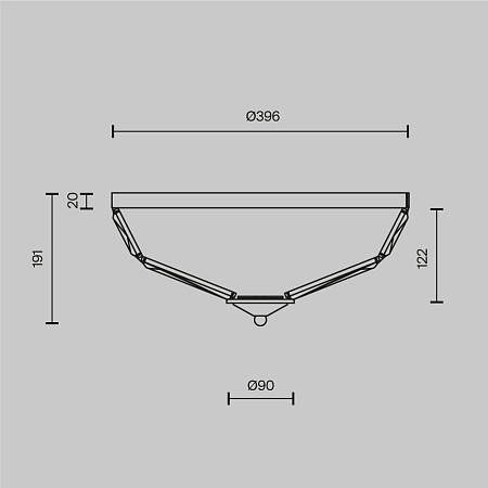 Потолочный светильник Maytoni Facet MOD094CL-04G - фото