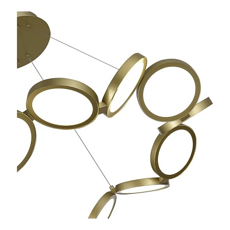 Светильник подвесной ST-Luce Матово Золотистый/Белый LED 1*60W 4000K SL6508.203.01 - фото