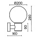 Настенный светильник (бра) Outdoor Bold O598WL-01B - фото