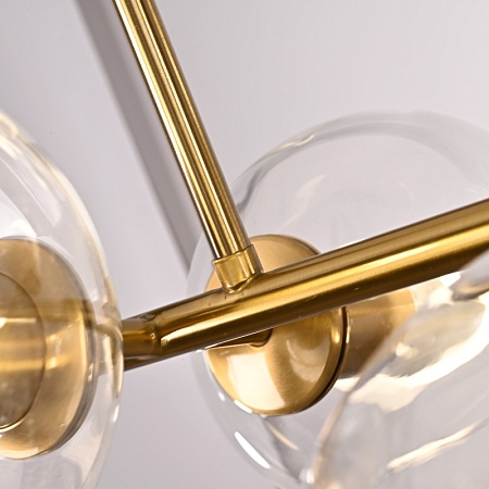 Люстра Staggered Glass Chandelier 8 Imperiumloft 107263-22 - фото