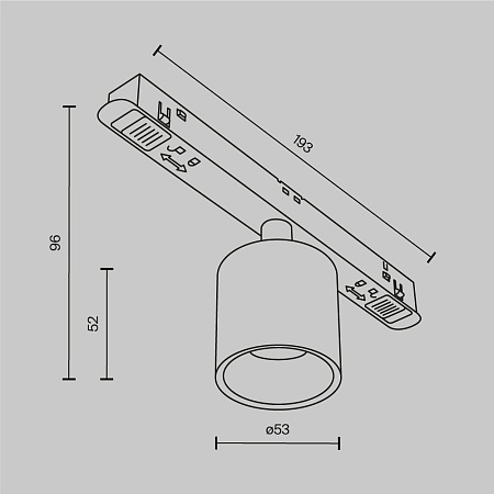 Трековый светильник Technical Alfa S TR132-2-7W3K-B - фото