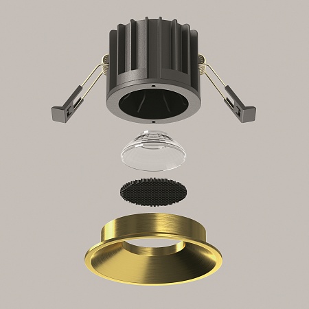 Встраиваемый светильник Technical Round DL058-12W3K-BS - фото