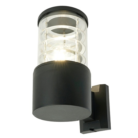 Светильник садово-парковый Feron.ONE DH0801-P, на стену вверх, E27 230V, черный пластик - фото