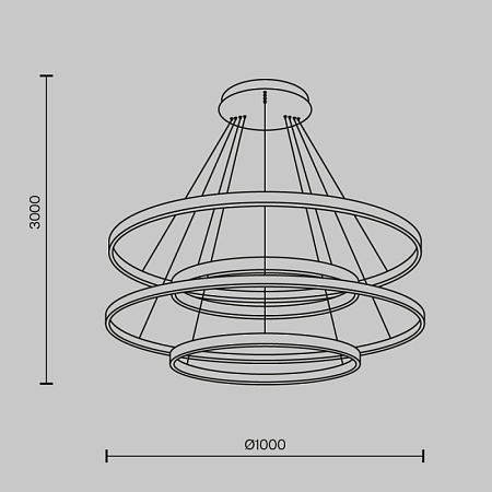 Подвесной светильник Maytoni Rim MOD058PL-L174BK - фото