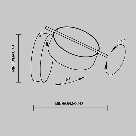 Настенный светильник (бра) Maytoni Nuance MOD180WL-L4W3K - фото