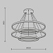 Подвесной светильник Maytoni Rim MOD058PL-L174BK - фото