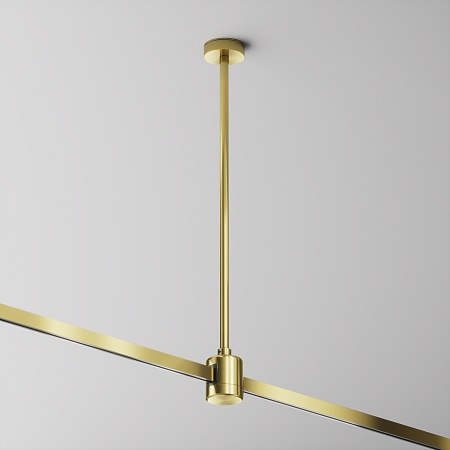 Крепление потолочное Medium 360мм с прямым коннектором питания Flarity латунь - фото