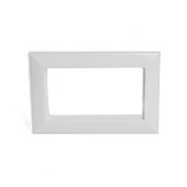 Рамка  2-местная (без перемычки),  пластик, STEKKER, PFR00-7012-01, серия Катрин, белый