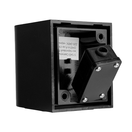 Светильник садово-парковый Feron.ONE DH014-P,на стену, GU10 220-240V, черный пластик - фото