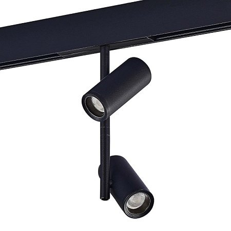 Магнитный трековый светильник Черный LED 1*16W 3000K 950Lm Ra>90 36° IP20 D45xH240 48VV ST808.436.16 - фото