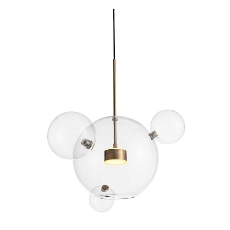 Светильник подвесной ST-Luce Латунь/Прозрачный LED 1*14W 3000K SL1133.203.01 - фото