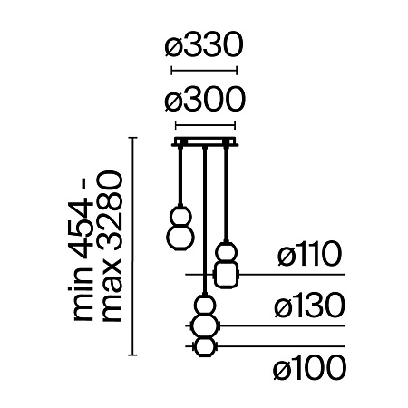 Подвесной светильник Maytoni Drop MOD273PL-L33CH3K - фото