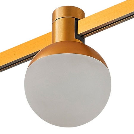 Магнитный трековый светильник FARM Золотистый LED 1*5W 3000K 89Lm Ra90 120 IP20 D75xH10 ST815.206.05 - фото