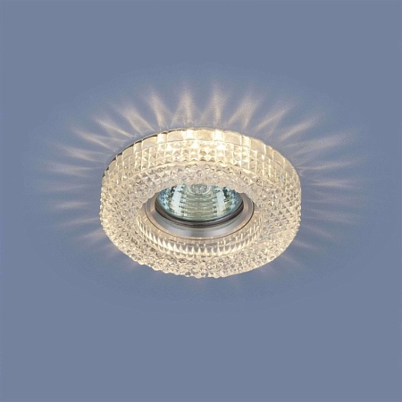 Точечный светильник с LED подсветкой 2213 MR16 CL прозрачный - фото