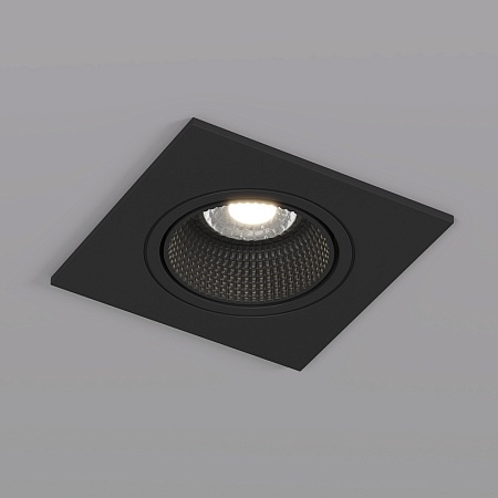 DK3071-BK Встраиваемый светильник, IP 20, 10 Вт, GU5.3, LED, черный/черный, пластик - фото