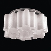 Люстра потолочная ST-Luce Серебристый/Белый с полосками E27 6*60W SL117.502.06