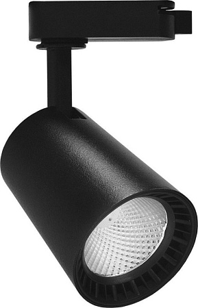 Светодиодный светильник Feron AL100 трековый однофазный на шинопровод 12W 4000K 35 градусов черный - фото