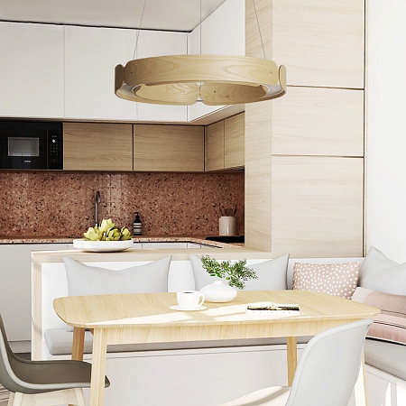 Подвесной Кольцевой Светильник Range 1 D55 Light Wood Imperiumloft 195537-26 - фото