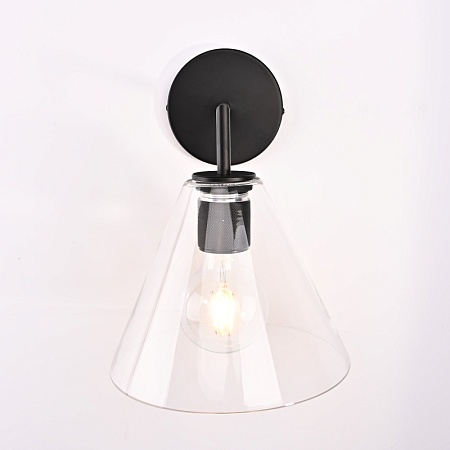 Бра Rh Utilitaire Funnel Shade Single Sconce Black Imperiumloft 123269-22 - фото