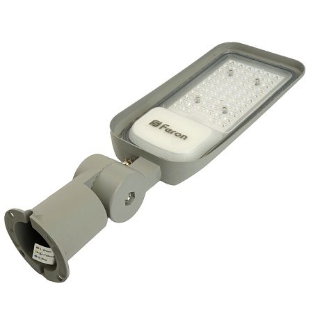 Светодиодный уличный консольный светильник Feron SP3060 50W 6400K 100-265V/50Hz, серый - фото
