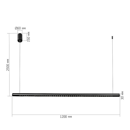 Светильник подвесной ST-Luce черный/черный,латунь LED 1*28W 4000K SL6238.413.01 - фото