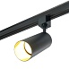 Светильник Feron AL155 трековый однофазный на шинопровод под лампу GU10, черный-золото - фото