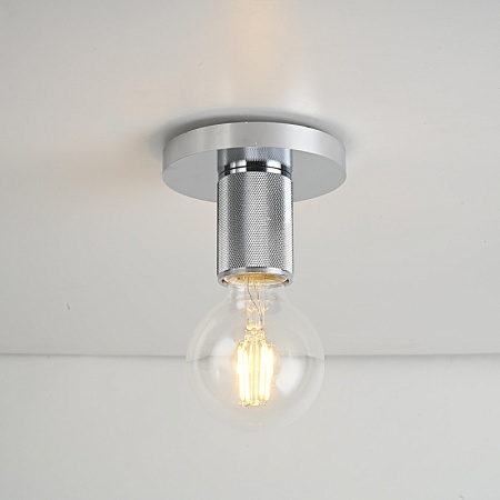 Потолочный Светильник Rh Utilitaire Socket Flushmount Silver Imperiumloft 123678-22 - фото