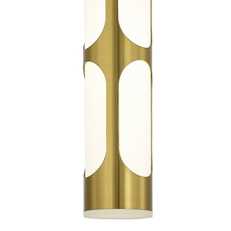 SL6237.303.01 Светильник подвесной ST-Luce латунь/белый LED 1*6W 4000K DALLAMOS - фото