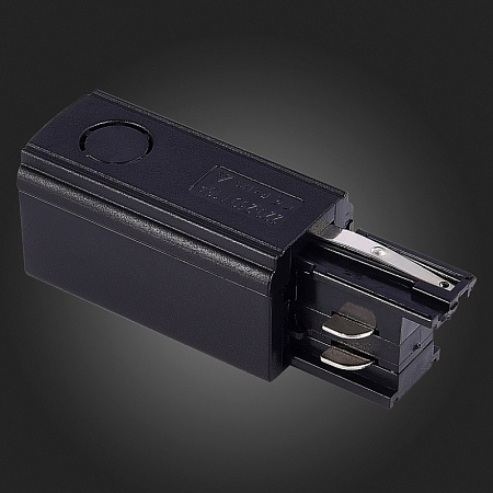 Правый Токоподвод для трехфазного шинопровода ST-Luce Черный ST030.409.10R - фото