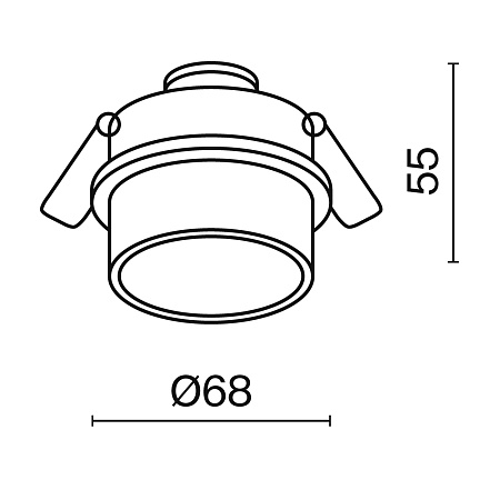 Встраиваемый светильник Technical Reif DL050-01W - фото