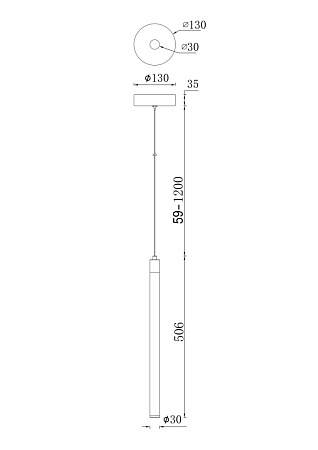 Подвесной светильник Technical Ray P021PL-L10MG3K - фото